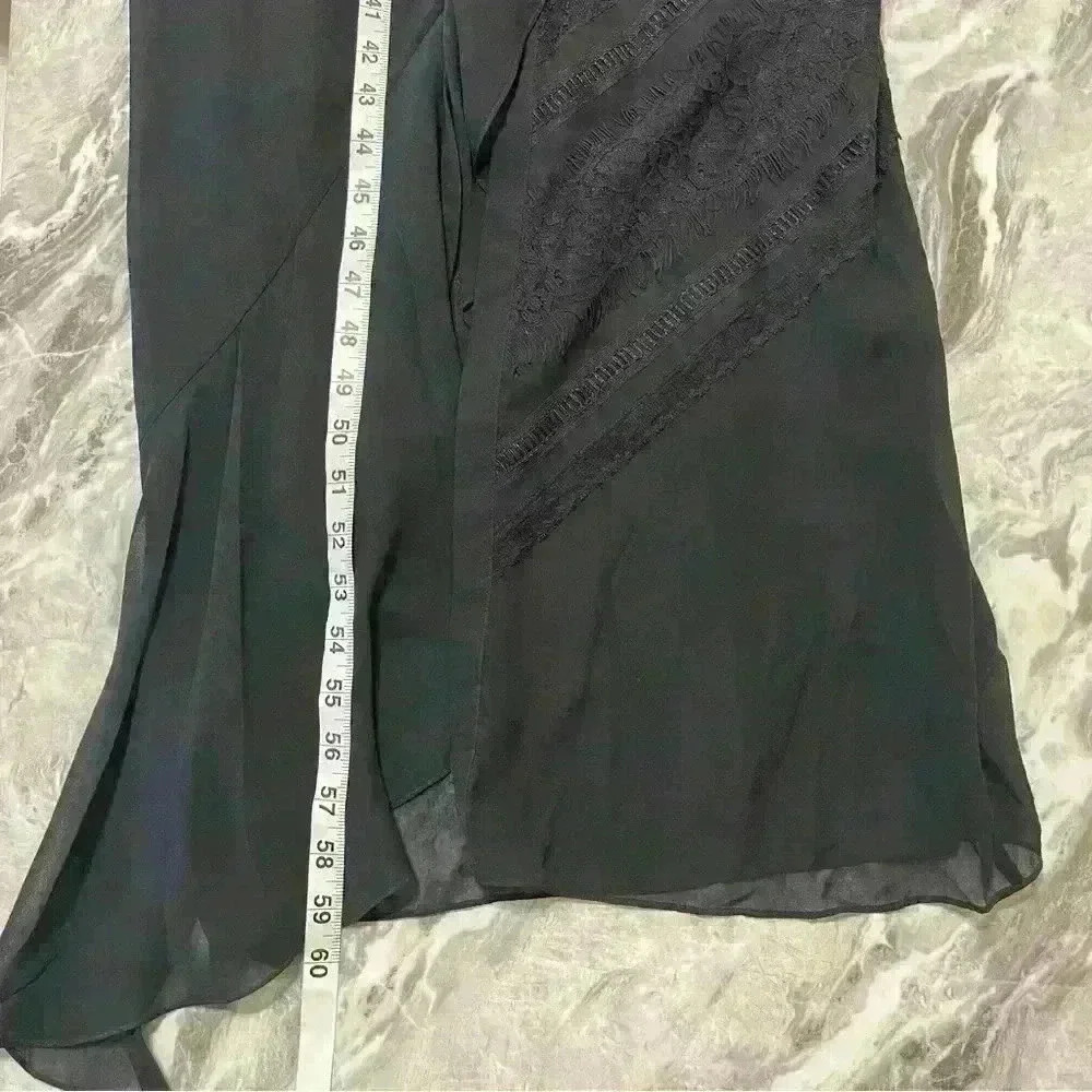 Haute Hippie Silk Sheer Maxi Dress Size XS Black Party Cocktail Elegant - Picture 12 of 15